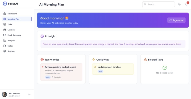FocusAI Daily Life Manager – screenshot 5