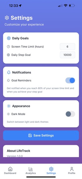 LifeTrack – screenshot 3