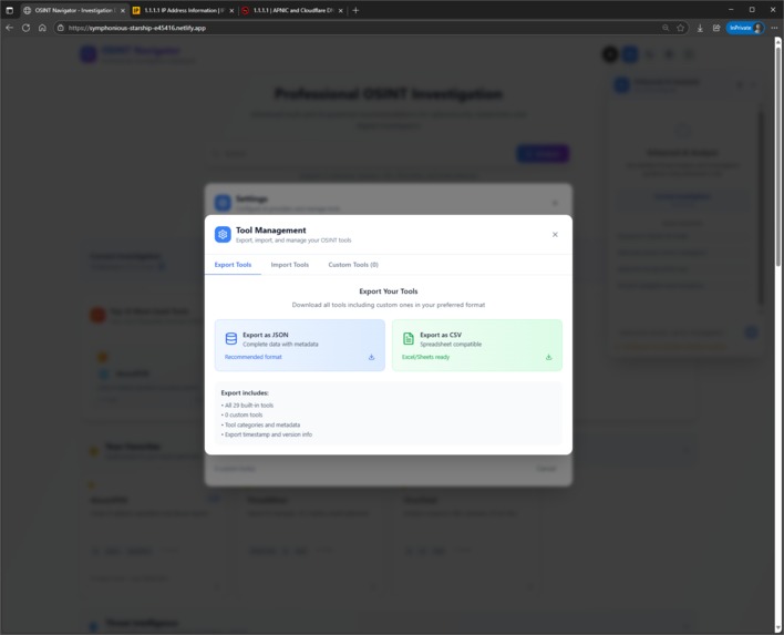 OSINT Tools Hub – screenshot 8