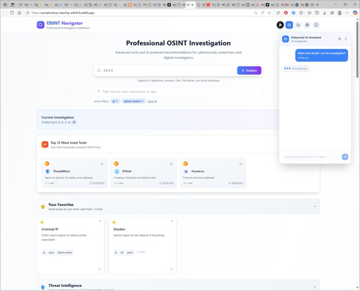 OSINT Tools Hub – screenshot 10