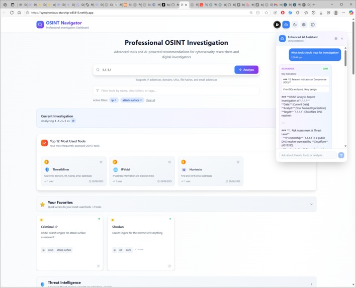 OSINT Tools Hub – screenshot 11