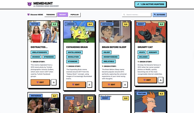 memehunt – screenshot 2