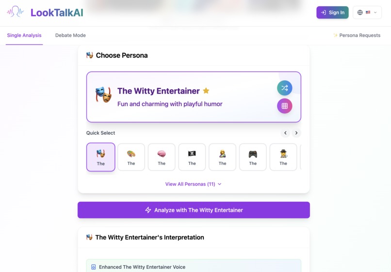LookTalkAI – screenshot 2