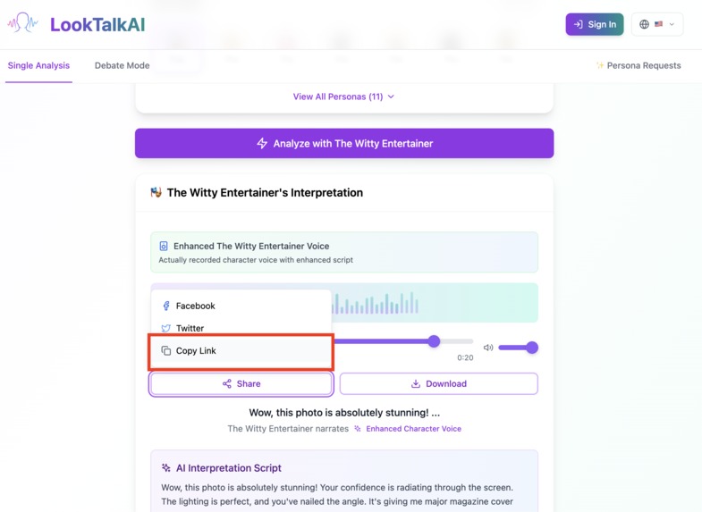 LookTalkAI – screenshot 6