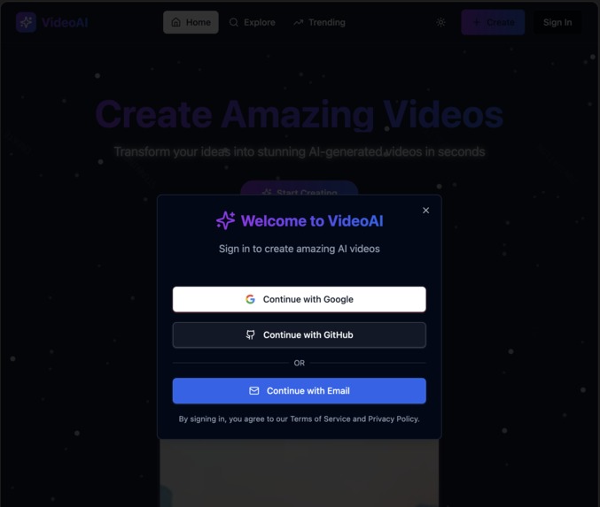 getREALS – screenshot 2