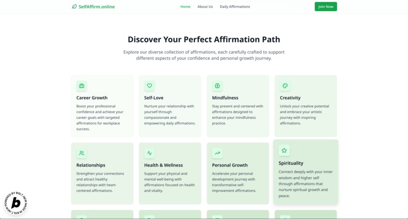 Self Affirm Online – screenshot 5