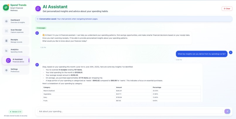 Spend Trends – screenshot 2