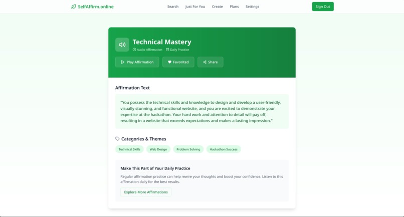 Self Affirm Online – screenshot 12