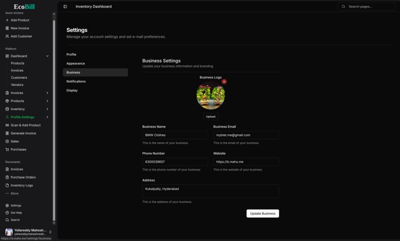 Eco Bill – screenshot 1
