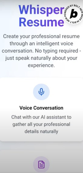 Whisper Resume – screenshot 5