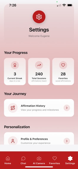 Personalized Daily Affirmation Mobile App – screenshot 13