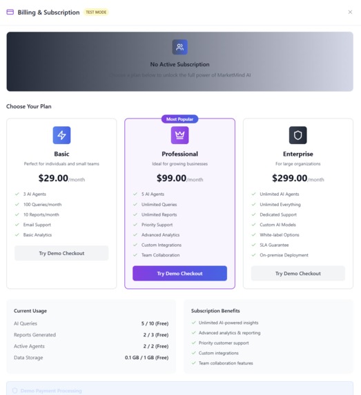 MarketMind AI – Multi-Agent Research Platform – screenshot 7