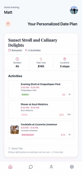 Wing Date Night - Couples App – screenshot 2