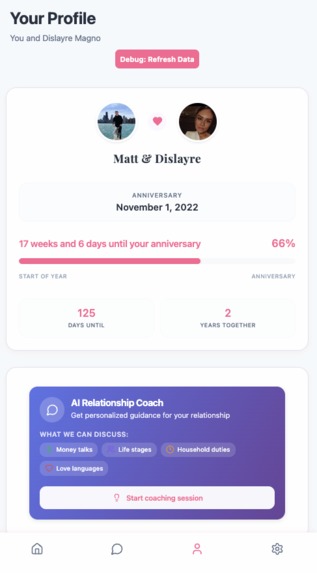 Wing Date Night - Couples App – screenshot 1
