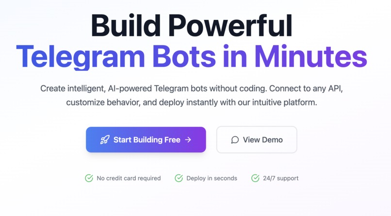 Telegram Bot Builder – screenshot 1