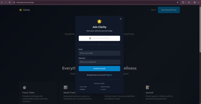 Clarity  – screenshot 2