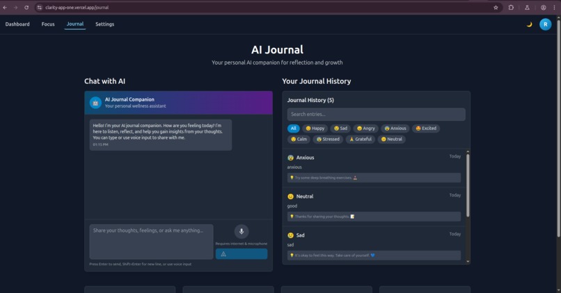 Clarity  – screenshot 5
