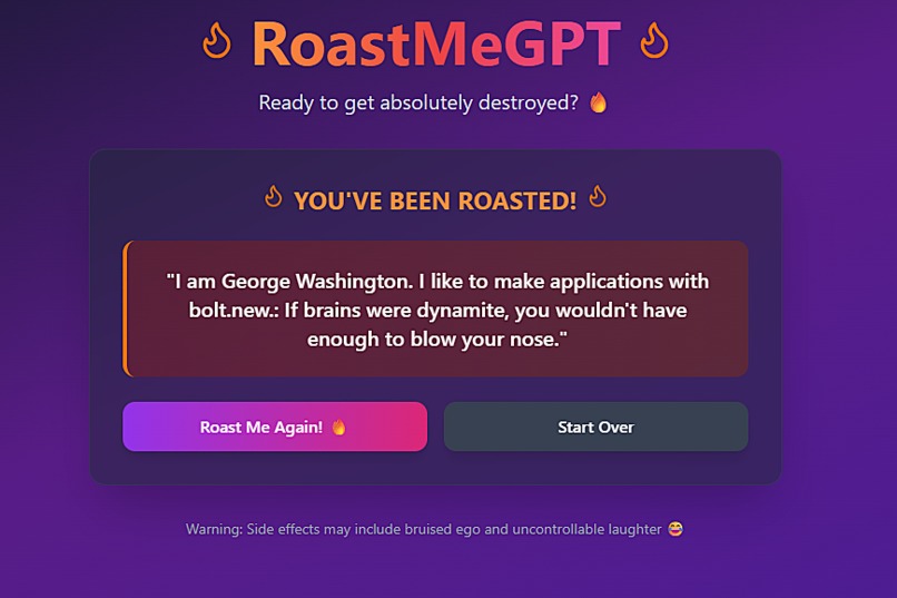 RoastMeGPT – screenshot 3