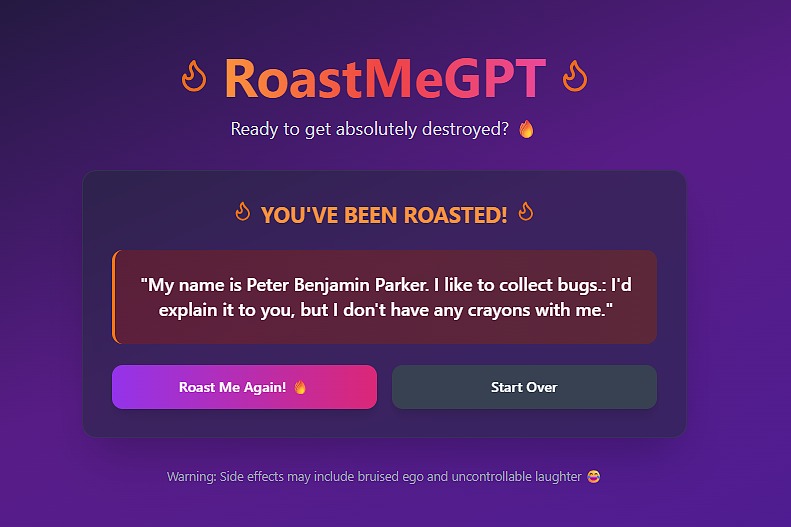 RoastMeGPT – screenshot 5