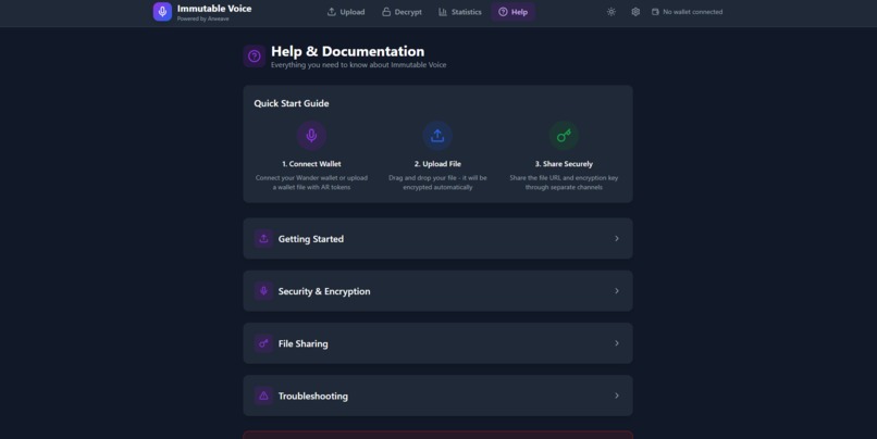 Immutable Voice – screenshot 1