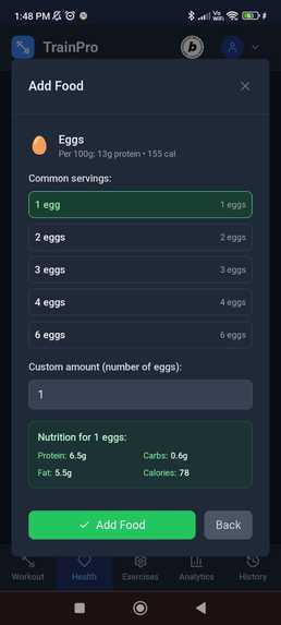 TrainPro – screenshot 2