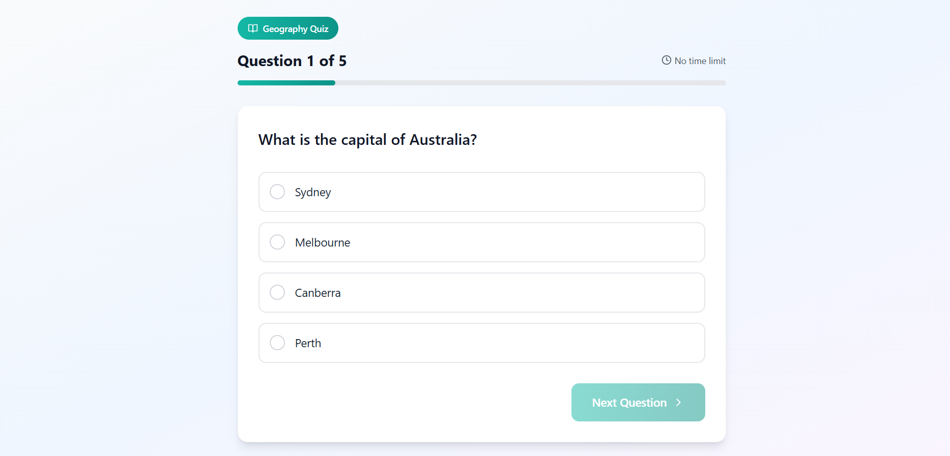 One-Shot Quiz Generator | Devpost