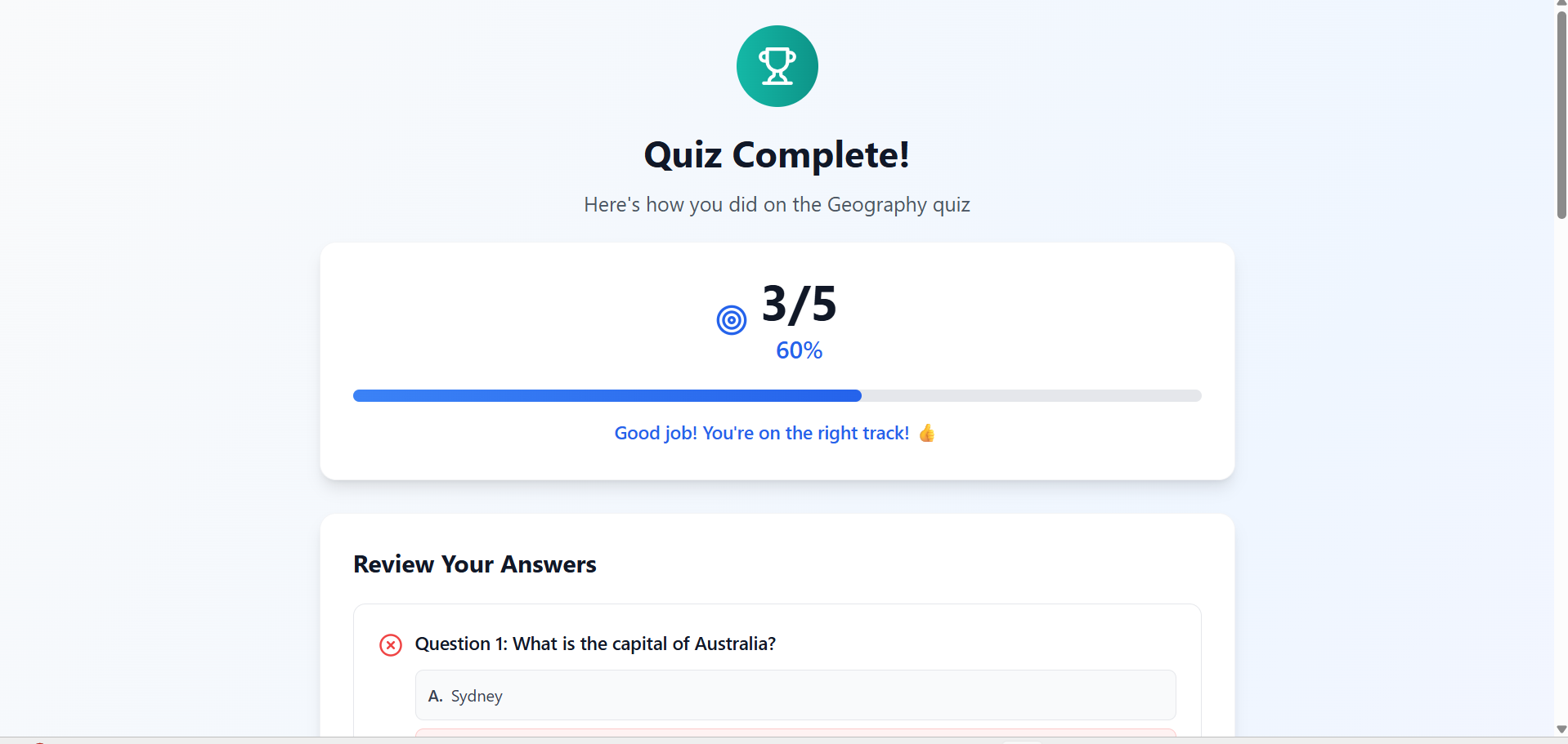 One-Shot Quiz Generator | Devpost