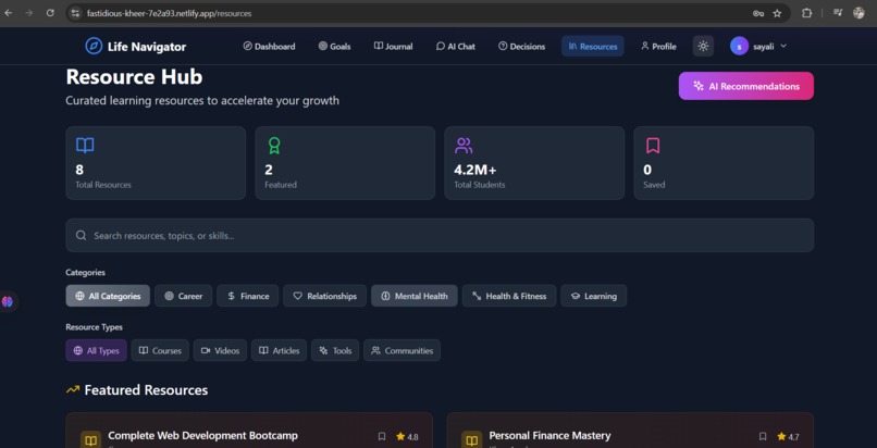 Life Navigator – screenshot 1