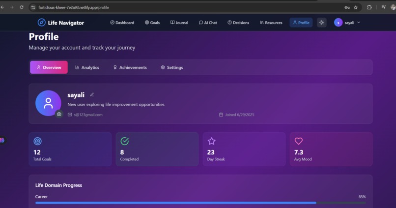 Life Navigator – screenshot 3
