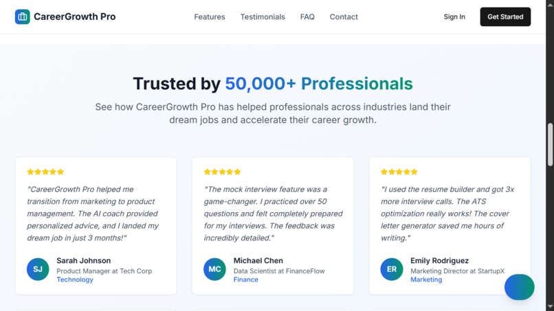 CareerGrowth Pro -AI Powered Guidance – screenshot 3