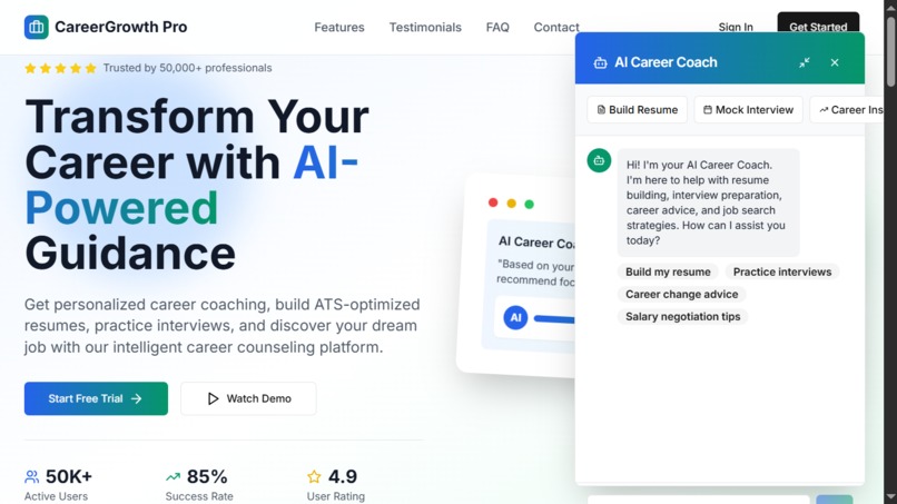 CareerGrowth Pro -AI Powered Guidance – screenshot 2