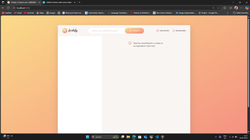 Forkify– Explore, Cook & Bookmark Recipes! – screenshot 1