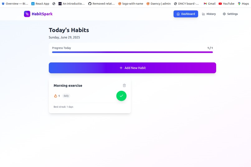 HabitSpark – screenshot 2
