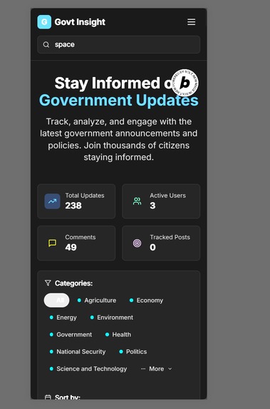 Govt Inisght – screenshot 2