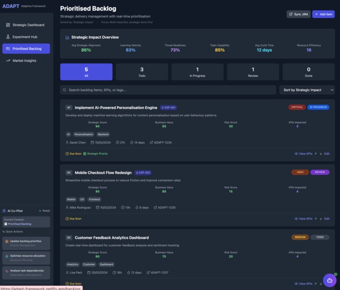 ADAPT - The Adaptive Product Framework – screenshot 14
