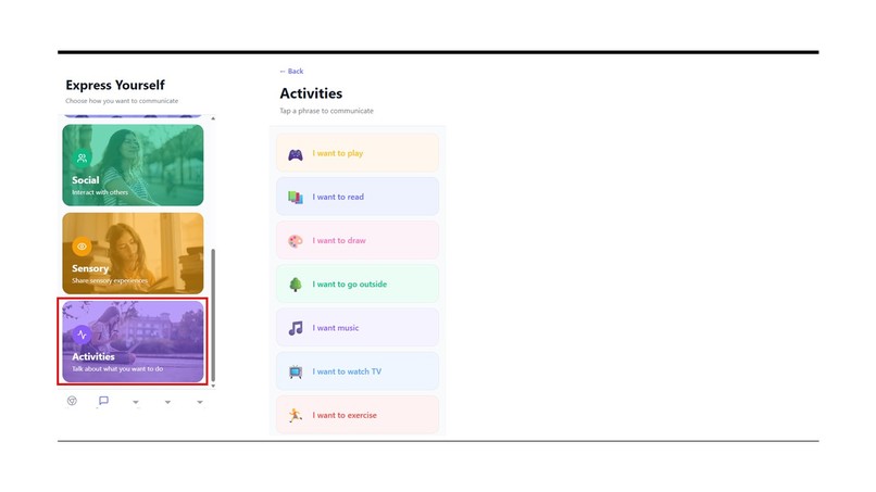 Autism communication aid – screenshot 2