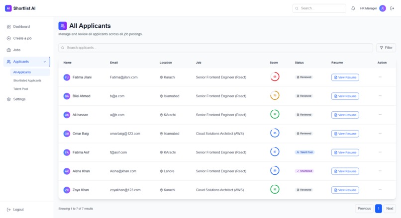 Shortlist AI – screenshot 7