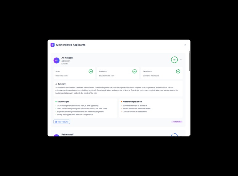 Shortlist AI – screenshot 6