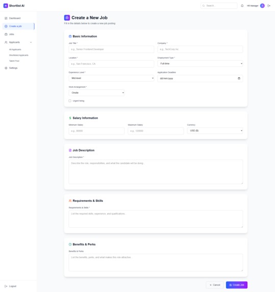 Shortlist AI – screenshot 3