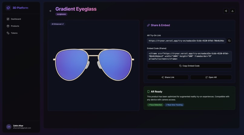 AI/AR based product try on – screenshot 5