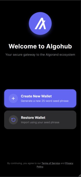 Algohub Wallet – screenshot 2