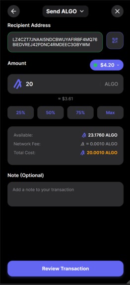 Algohub Wallet – screenshot 5