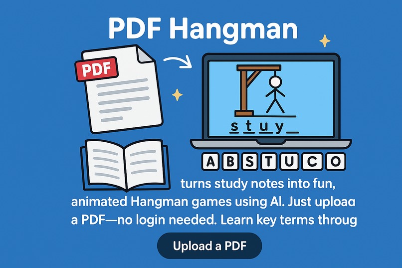 PDF Hangman - A Gamified studying experience  – screenshot 1