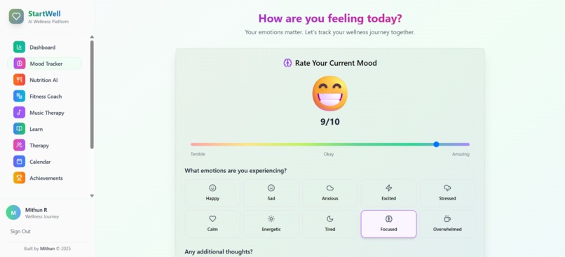 StartWell : AI powered Wellness App – screenshot 4