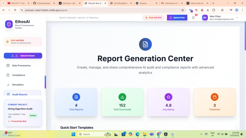 EthosAI: Bias & Decision Transparency Auditor – screenshot 2