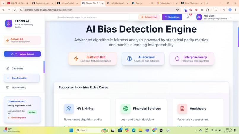 EthosAI: Bias & Decision Transparency Auditor – screenshot 3