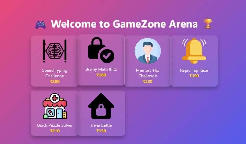 "GameZone Arena: Play, Score, Conquer!" – screenshot 2