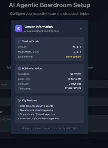 Agentic Boardroom - Next-Gen Executive Decision Making – screenshot 3