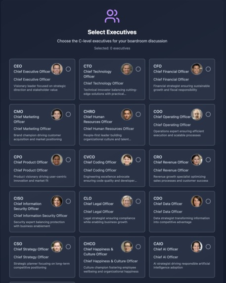 Agentic Boardroom - Next-Gen Executive Decision Making – screenshot 5