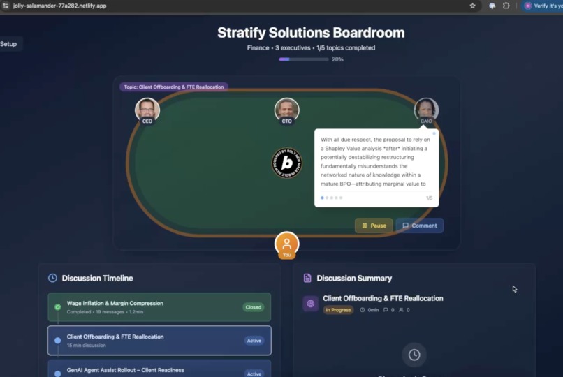 Agentic Boardroom - Next-Gen Executive Decision Making – screenshot 6